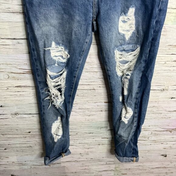 The Kooples Willy Boyfriend Distressed Jeans Blue  size 26 - Picture 2 of 10
